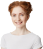 Bitmap image of a woman with two hair buns and white shirt