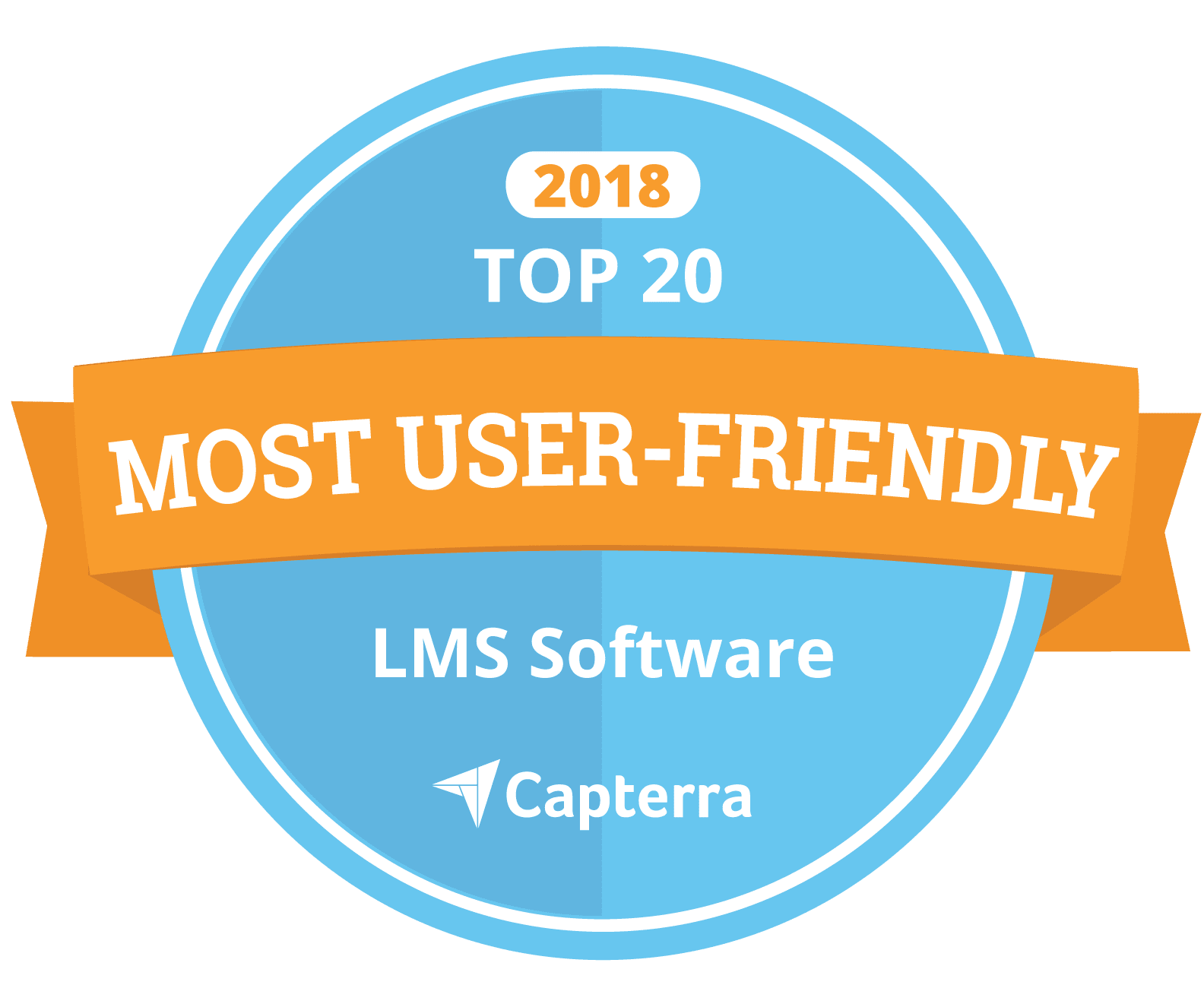 skyprep award capterra easy to use badge