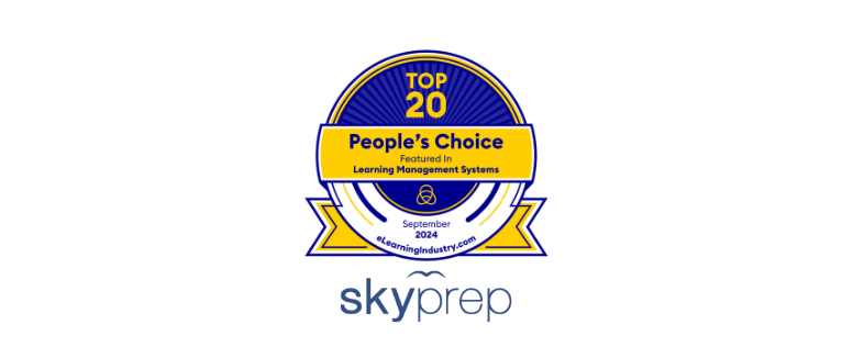 Blog post image pertaining to SkyPrep Earns Recognition as a Top 20 People’s Choice LMS for 2024