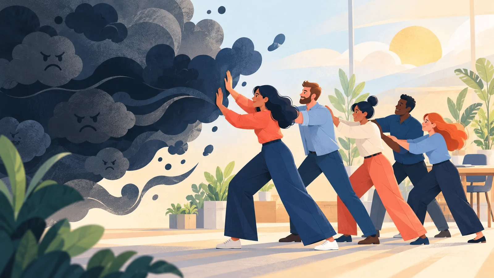Blog post image pertaining to How to Banish Negativity From Your Work Teams