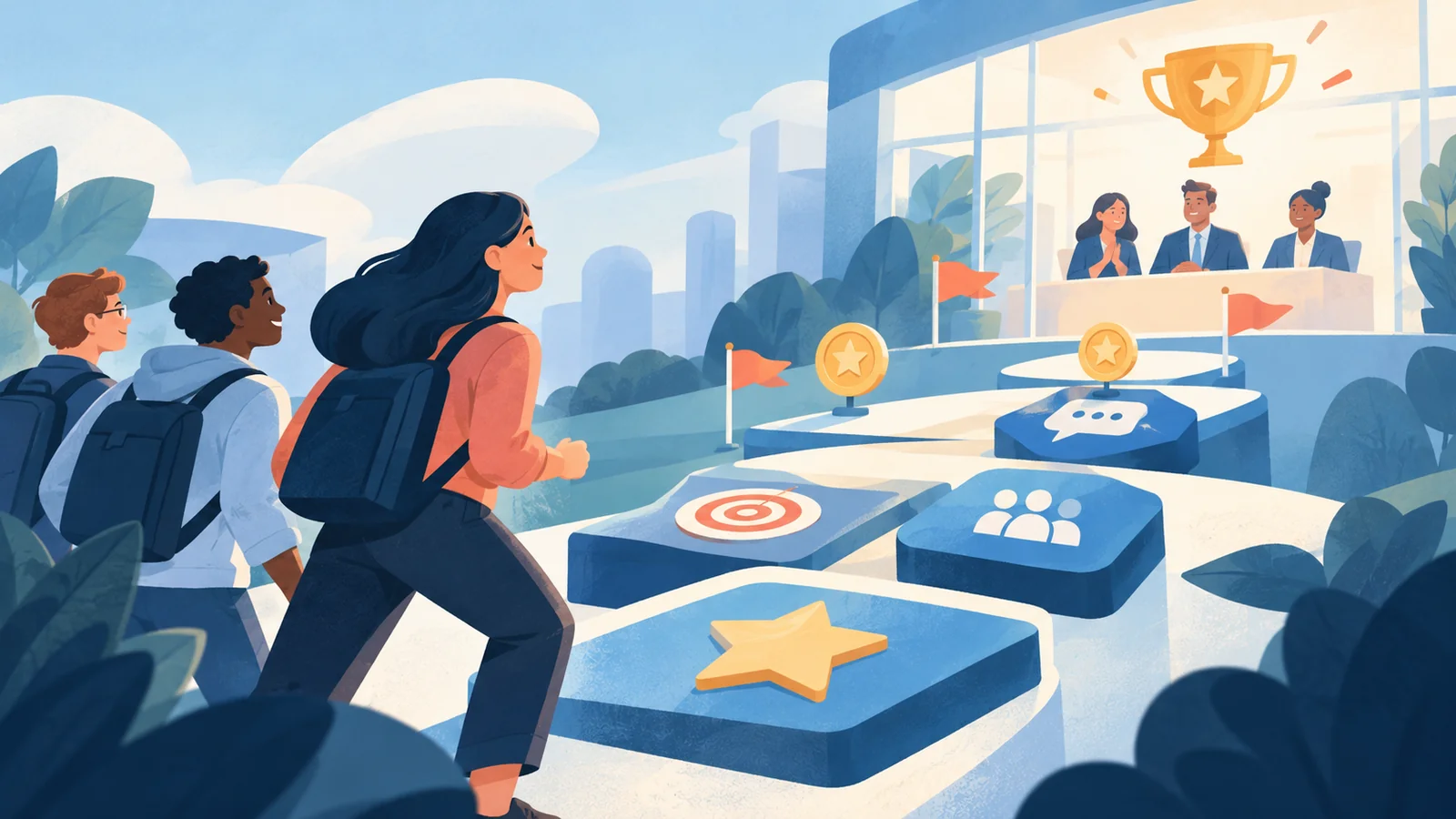 Editorial illustration for How to Use Gamification in Your Recruitment Process