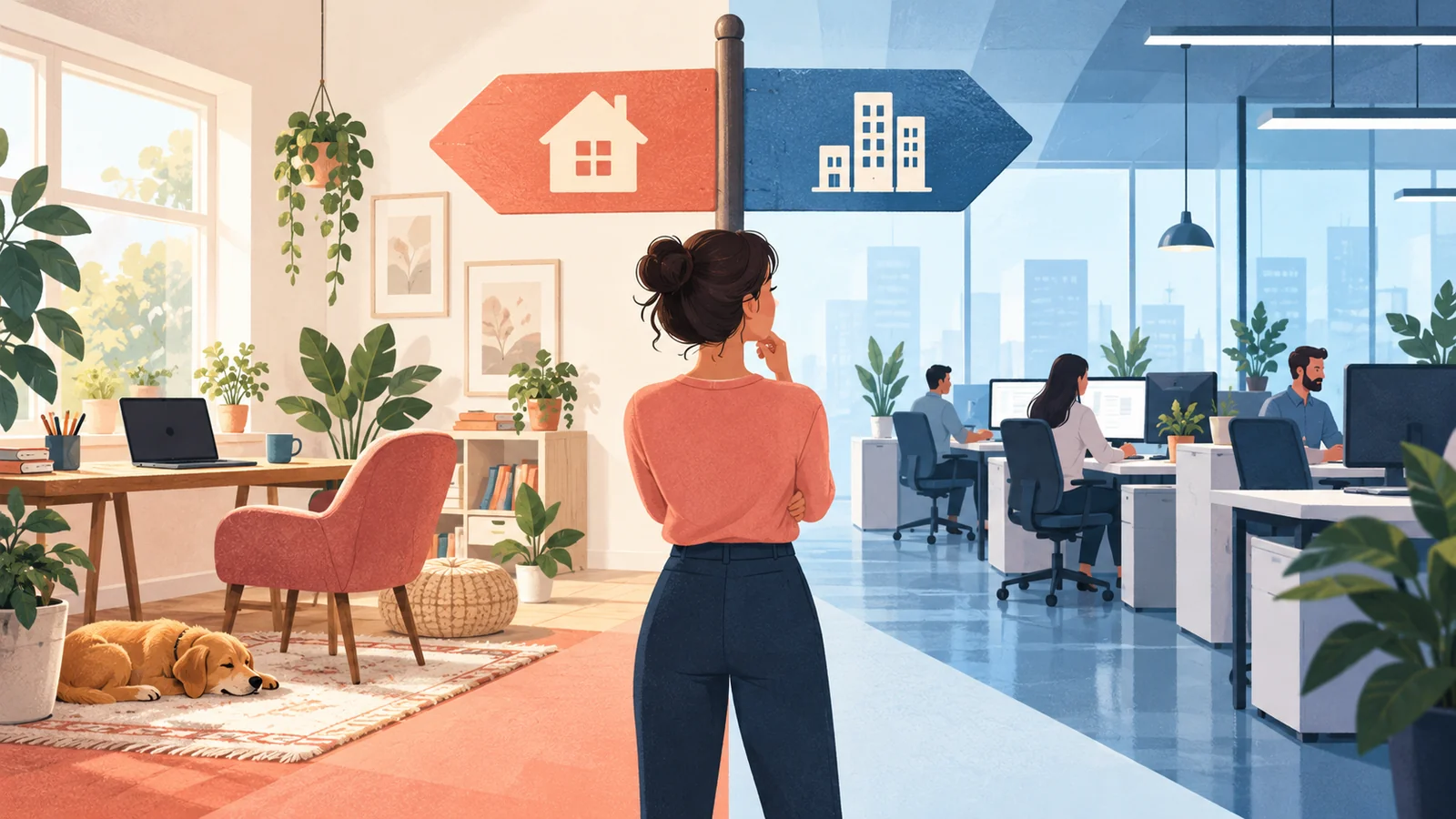 Blog post image pertaining to Should Your Company Ban Employee Homeworking?