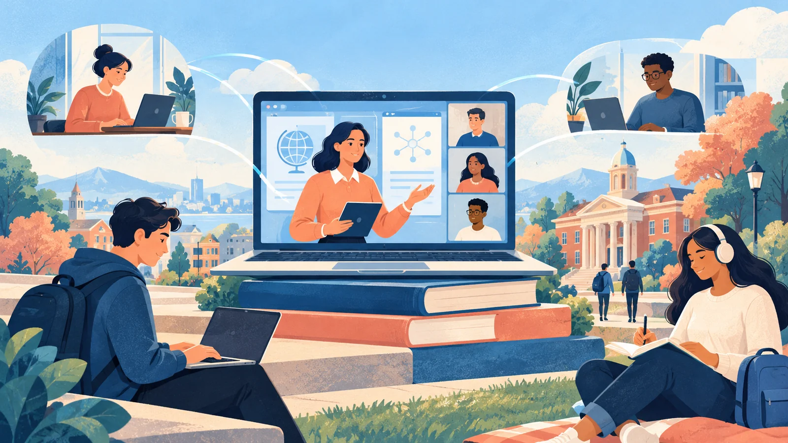 Blog post image pertaining to Colleges Ramp Up Their Use of E-learning