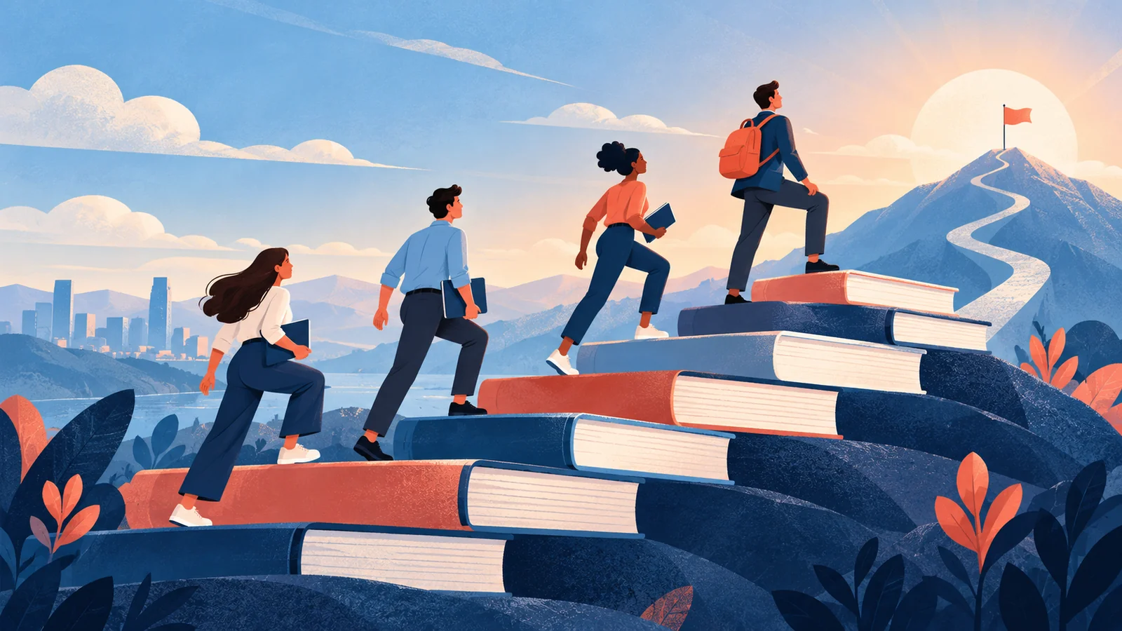 Editorial illustration for How Online Training Motivates Employees
