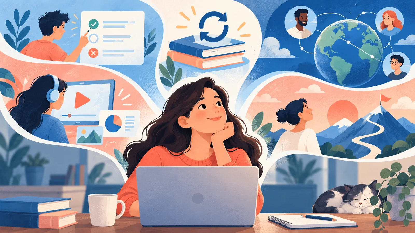 Blog post image pertaining to Substantial Benefits of Online Learning